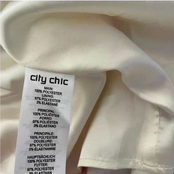 City Chic White floral bashful Asymmetrical Ruffled Sundress - Picture 10 of 11